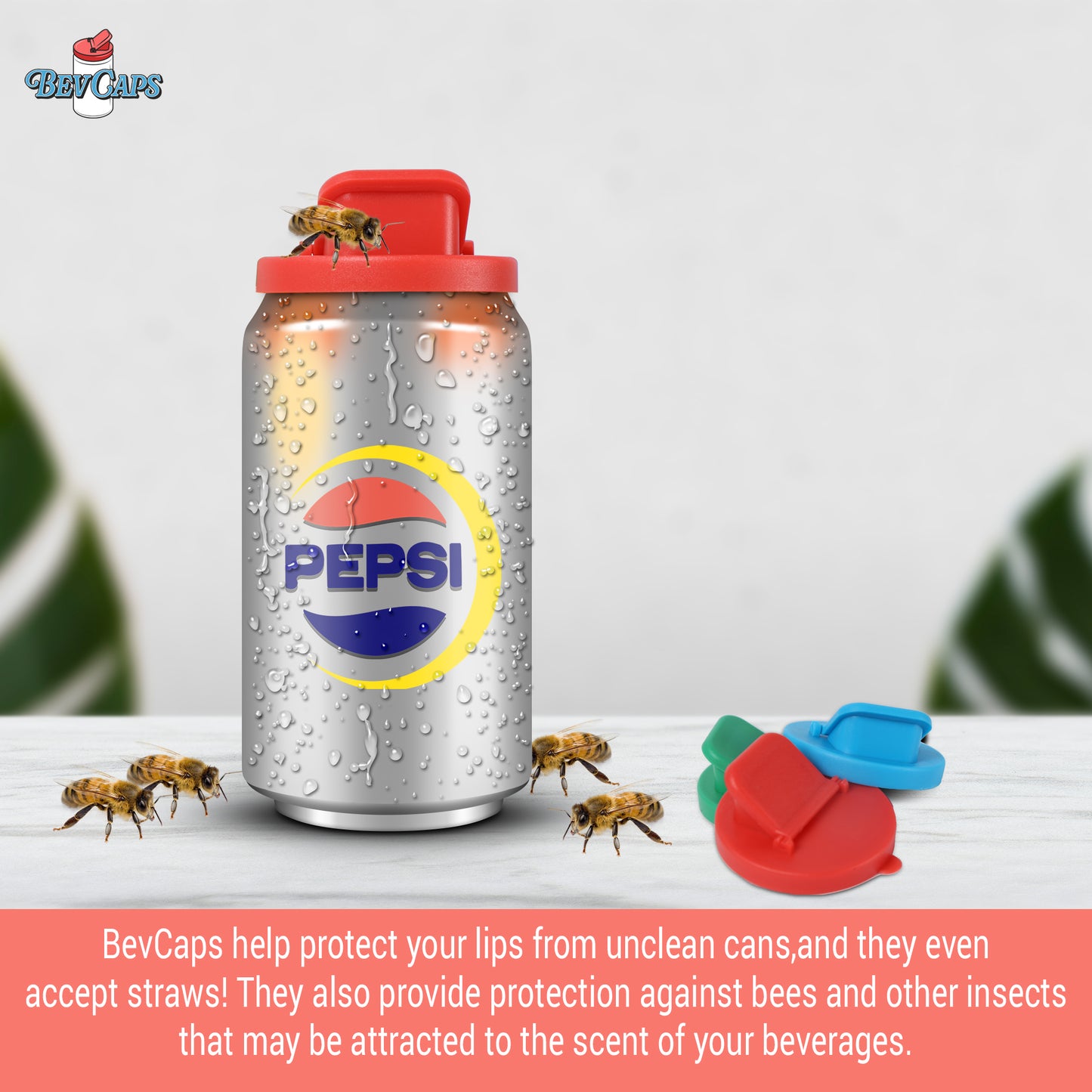 Can Covers for Soda, Beer, Energy Drink Cans/ Standard, Slim, Tall and Mini Size Cans - Bug & Dust Proof
