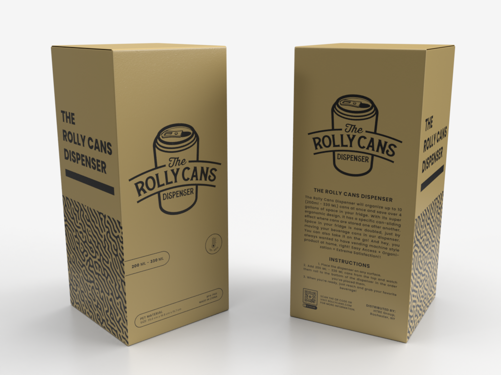 2-Pack Clear Can Organizer Bins for Fridge, Kitchen, Garage, Tabletop, Cabinet Storage