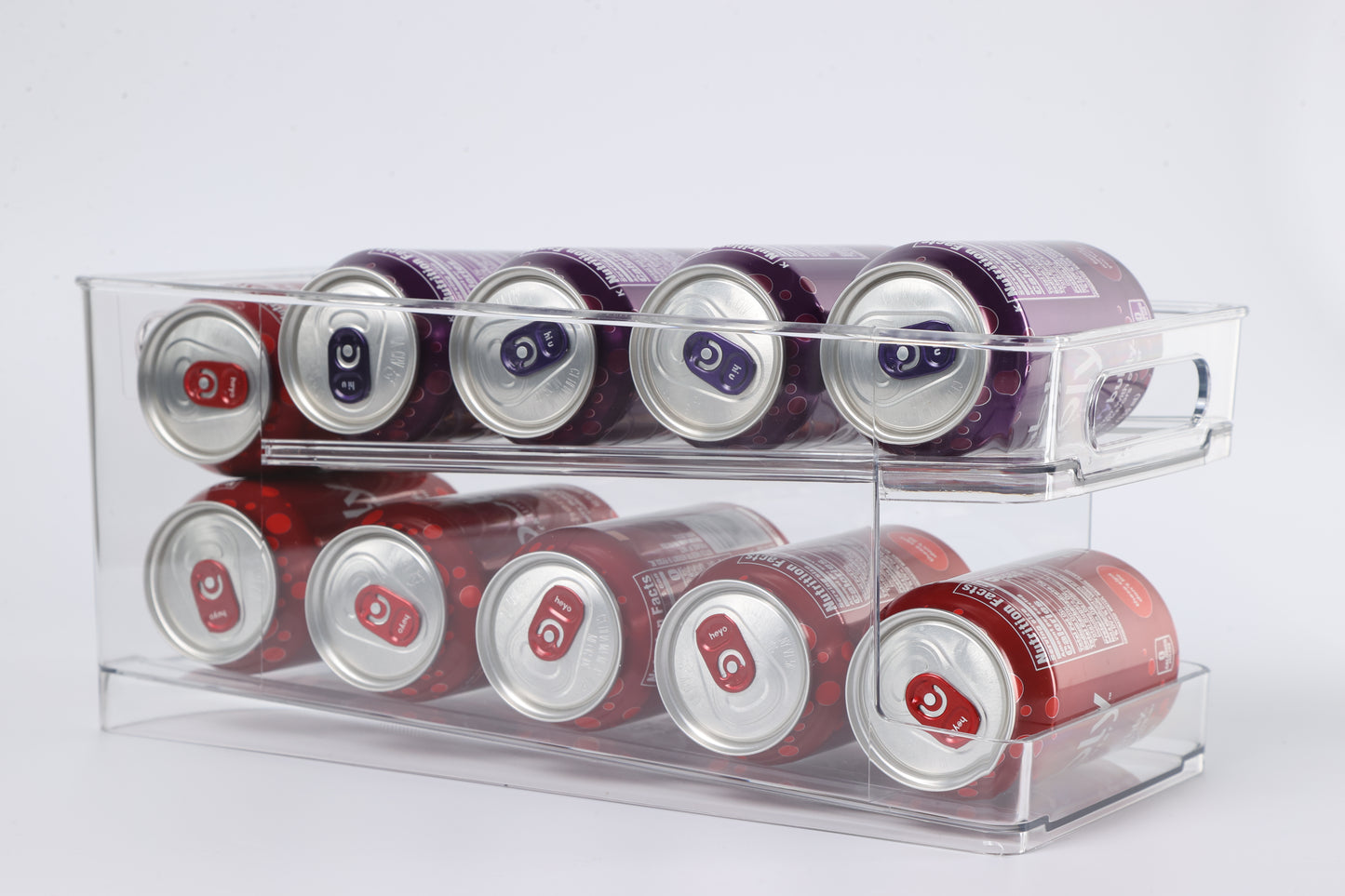 Compact Can Organizer for Seltzer, Soda, Beer - Ideal for Fridge, Cabinet, or Tabletop Storage