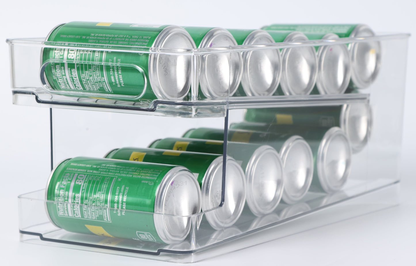 Compact Can Organizer for Seltzer, Soda, Beer - Ideal for Fridge